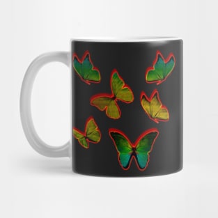 red batterfly Mug